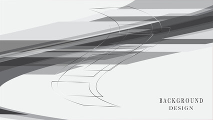 Modern abstract background featuring shades of grey, geometric shapes, and soft lines