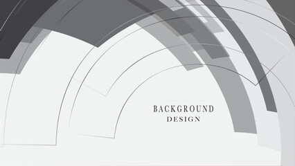 Modern abstract background featuring shades of grey, geometric shapes, and soft lines