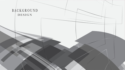 Modern abstract background featuring shades of grey, geometric shapes, and soft lines