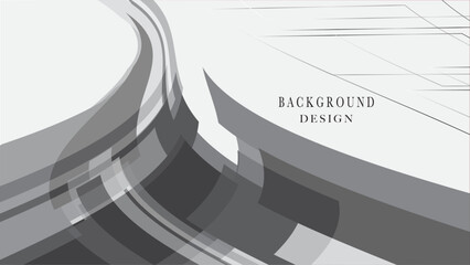 Modern abstract background featuring shades of grey, geometric shapes, and soft lines