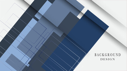 Abstract background features blue white color, layered geometric lines creating a modern and visually appealing design
