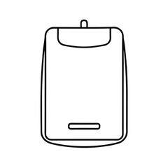 Simple line drawing of a modern smartphone