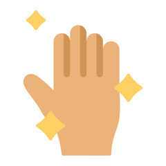 clean hand vector icon