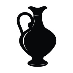 antique vase isolated on white