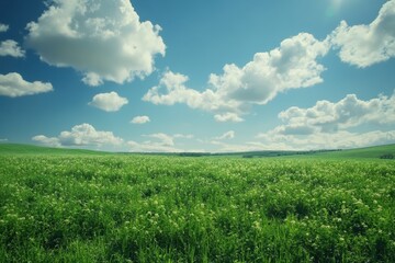 Obraz premium Kale Field. Fresh Green Leaf Vegetable in Agricultural Landscape