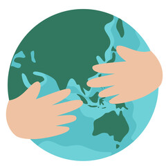 Save the earth illustration