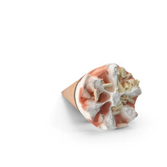 Delicious Ice Cream Cone with Single Scoop Isolated on Transparent Background