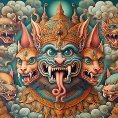 A powerful king of Hell associated