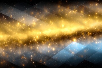 Abstract glowing cosmic expanse