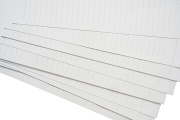 stack of lined sheets paper notebook