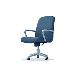 Fototapeta premium Ergonomic Office Chair with Cushioned Seat