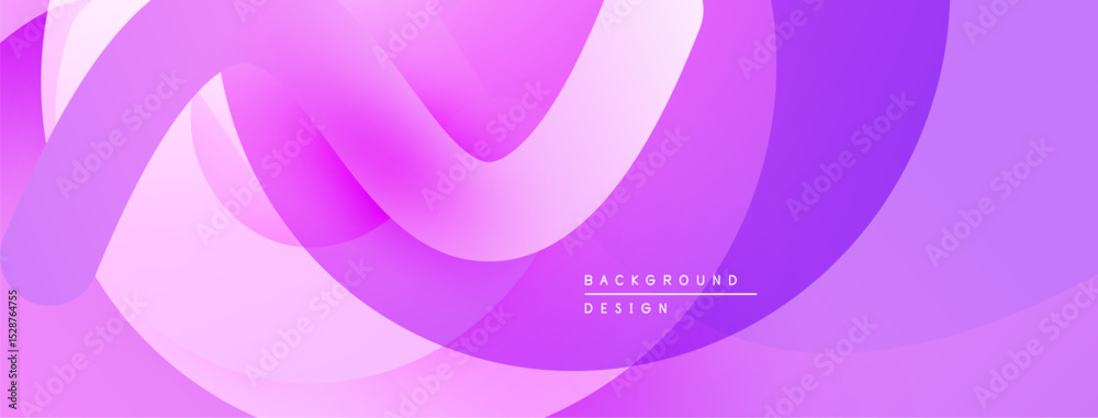 Poster abstract flowing shapes, purple hues, smooth gradients. modern design element for backgrounds, digit