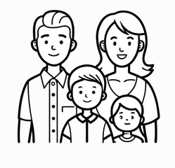 happy family vector