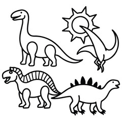 Stegosaurus Dinosaur Illustration Design
