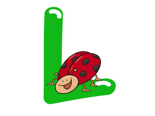 Ladybug and L Letter Learning Fun for Children