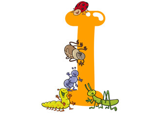 Exploring Insects Illustrating Letter I Animate Alphabet Characters Learning