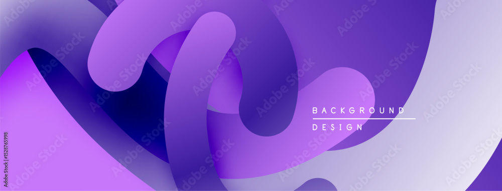 Poster abstract purple waves create dynamic background. smooth gradients suggest movement, depth, modern de
