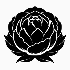 Garden-Inspired Design: Peony Silhouette Vector Collection