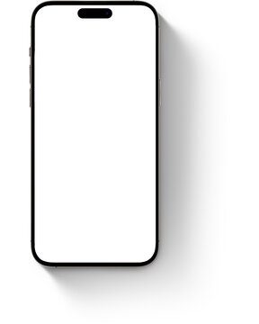 iphone screen mockup with shadow