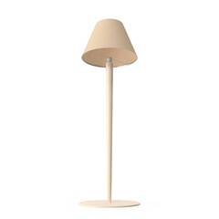 Modern Beige Floor Lamp with Lampshade Isolated on Transparent Background