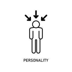 Icon a personality, isolated against a clean background.