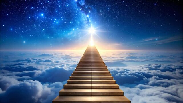 Stairway to heaven fantasy graphic