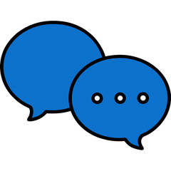 blue chat icon
