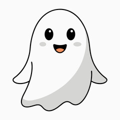 Obraz premium funny cartoon ghost