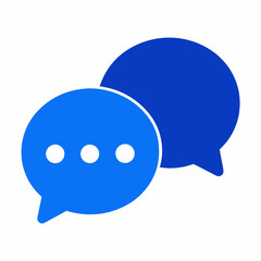 blue chat icon