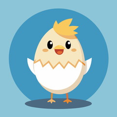 easter chick with egg