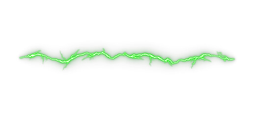 Electric green  plasma vibrant isolated on transparent backgrounds 3d illustrations png