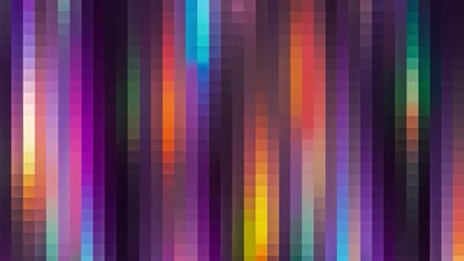 A colorful light wallpaper that is lit up and has a purple with squares pixel style - Powered by Adobe
