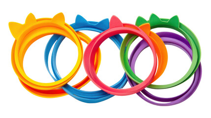 Colorful Cat Ear Rubber Bracelets in Vibrant Shades for Fun and Playful Accessories