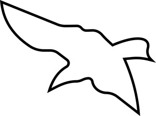 Birds icon, Flying birds, animals, black silhouette, monochrome bird logo, abstract sticker on house wall or glass, Printable, protect birds from impact vector symbols, template designs art elements