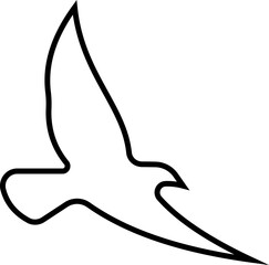 Birds icon, Flying birds, animals, black silhouette, monochrome bird logo, abstract sticker on house wall or glass, Printable, protect birds from impact vector symbols, template designs art elements