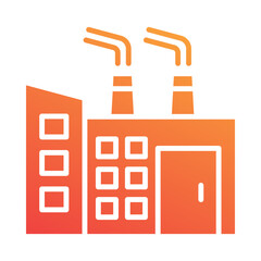 Fototapeta premium Factory Icon