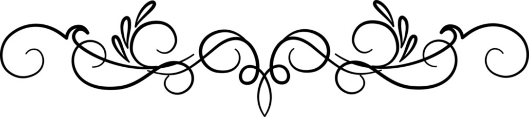 Vintage decorative line art