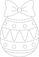 Easter Egg Line Tracing and Coloring