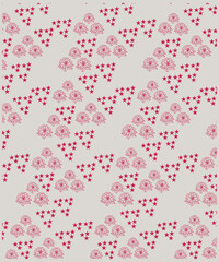 Magic seamless vector pattern with flowers, moons and stars. Boho pattern for astrology, esoteric, tarot, mystic and magic. 