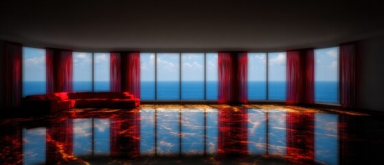 Red Room with Ocean View