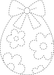 Easter Egg Line Tracing and Coloring