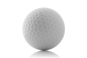 golf ball isolated on white background with clipping path.