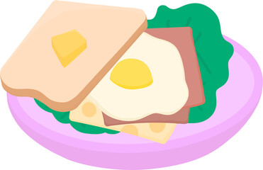 fried egg and toast