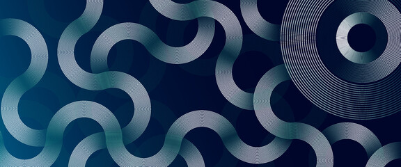 Blue abstract background. Geometric lines pattern. Modern shiny blue gradient lines. Futuristic technology graphic design. Suit for business, cover, header, wallpaper, corporate, website, flyer