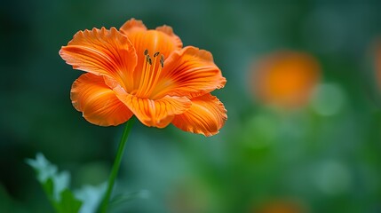 orange lily flower HD 8K wallpaper Stock Photographic Image 