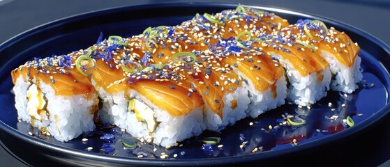 Teriyaki Salmon Sushi Rolls
