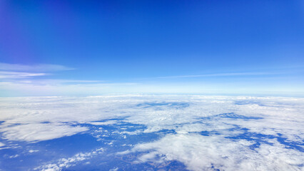 beautiful blue sky with white clouds background