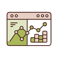 Latest SEO Trends Icon – Search Engine Optimization, Digital Marketing, and Analytics Symbol