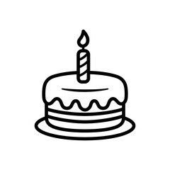 simple birthday cake coloring book