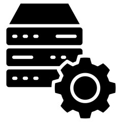 database as a service glyph icon